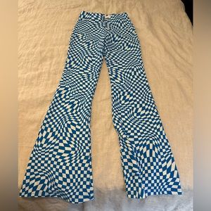 Garage retro checkered bell bottoms